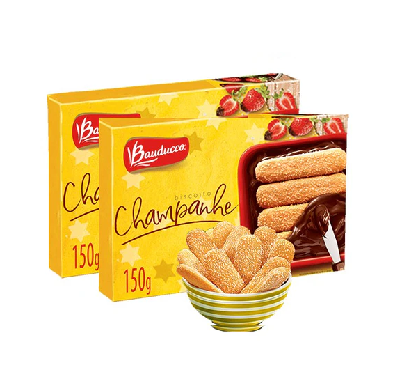 Bauducco Biscoito Champanhe com Açúcar Cristal (2x150g)